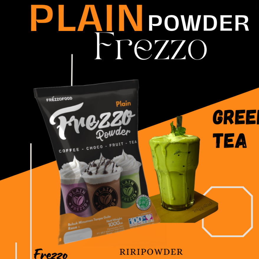 

BUBUK PLAIN GREENTEA FREZZO 1KG TANPA GULA