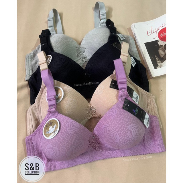 BRA TANPA KAWAT JUMBO l BH TANPA KAWAT MOTIF MAWAR | BH TANPA KAWAT KATUN | BRA busa tipis l BH tanp