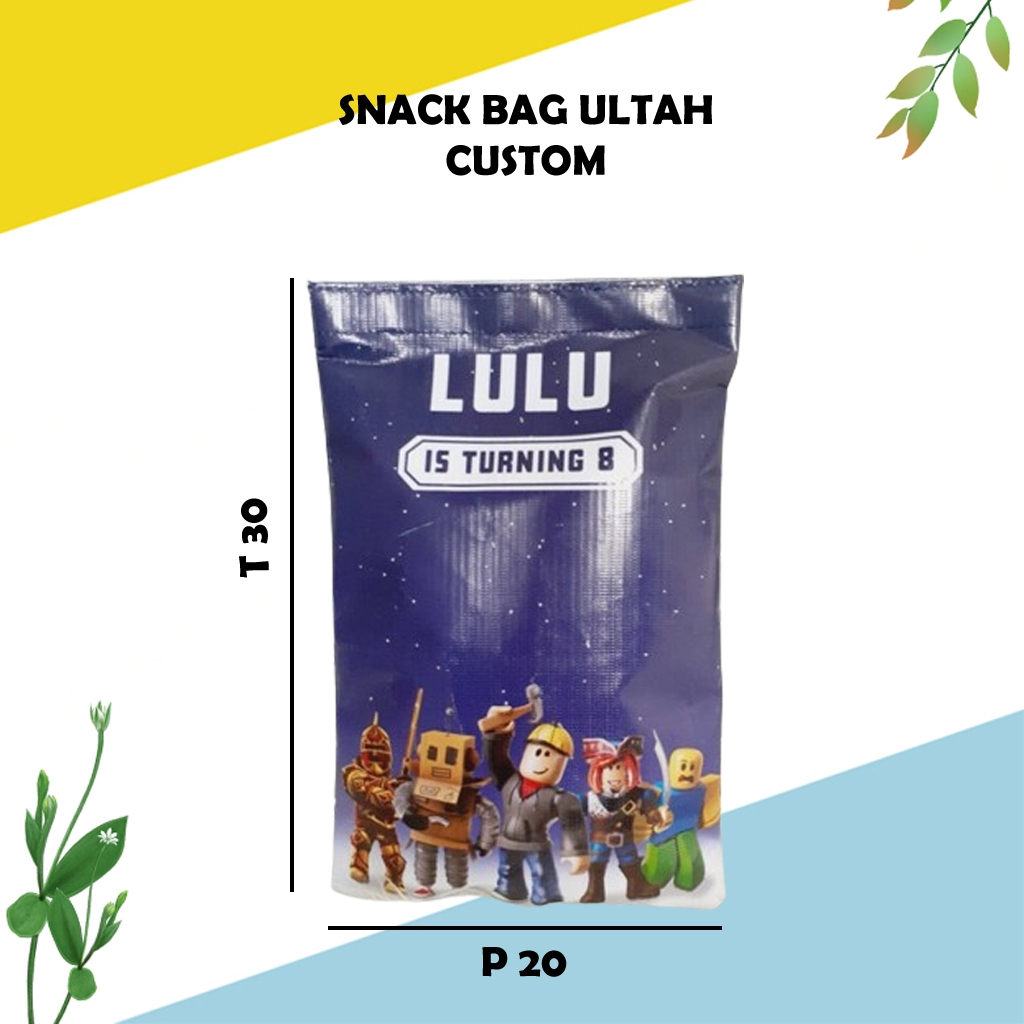 

Snack Bag Pouch Kemasan Ultah Perekat Custom Unik