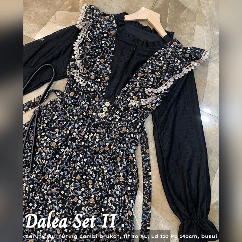 (READY)dalea lace dress ceruty mix brukat terbaru