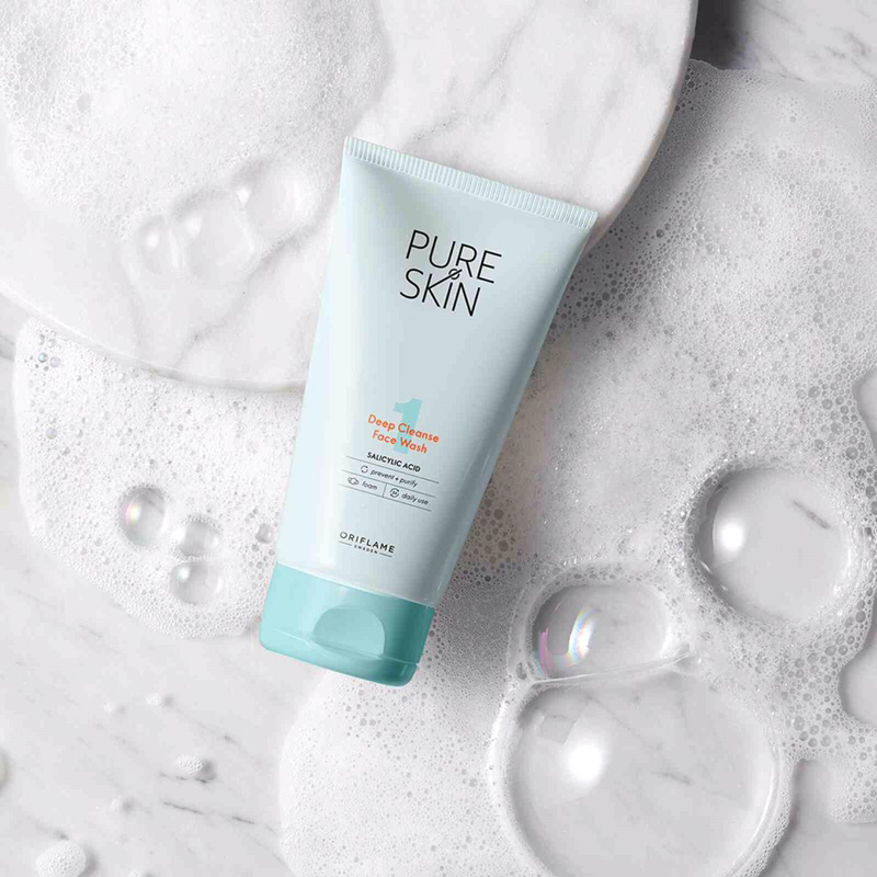 PURE SKIN Deep Cleanse Face Wash ORIFLAME | SKINCARE | KOSMETIK | KECANTIKAN | PERAWATAN KULIT | NR 