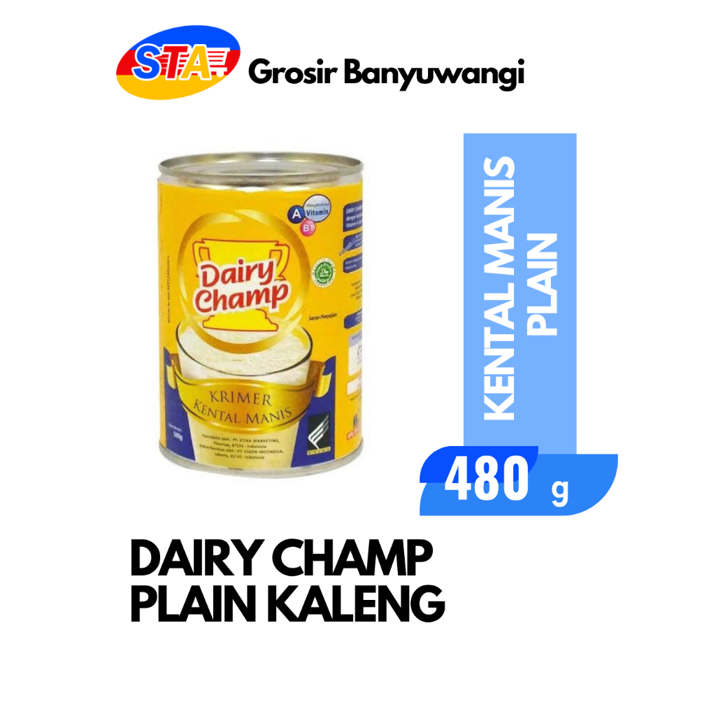 

[JATIM] DAIRY CHAMP PLAIN 480G KALENG | SUSU KENTAL MANIS