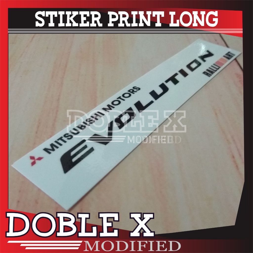 

STIKER TEMPEL LUAR LONG EVOLUTIO N WHITE