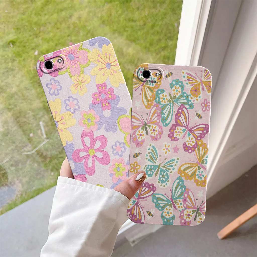 Case Oppo F1S/A59 Motif Bunga dan Kupu Kupu Cassing Pro Camera