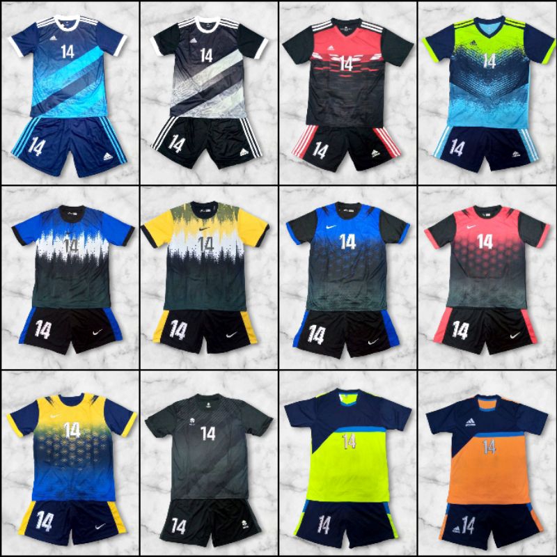 Setelan Timset Futsal 12 Pemain / Jersey Futsal Dewasa /Kaos Tim Sepak Bola Isi 12 Pemain / Kaos Tim