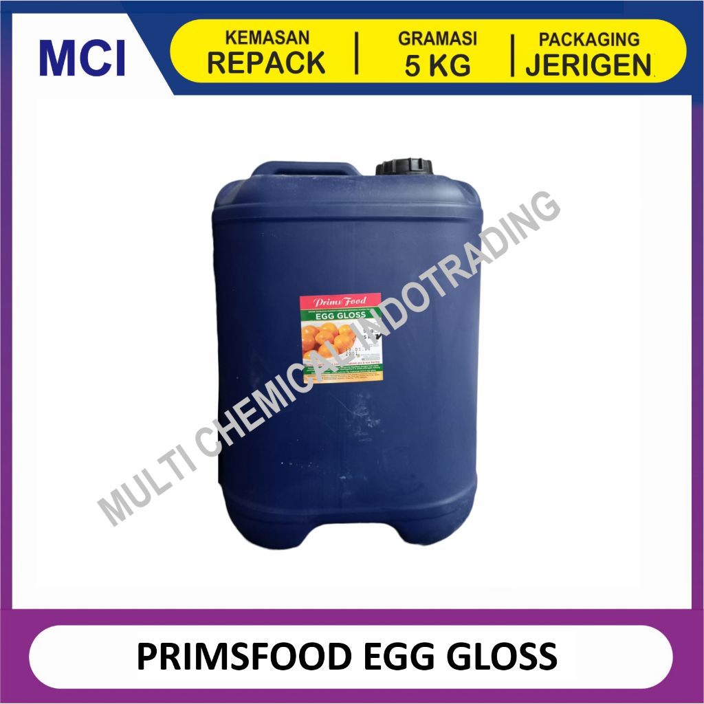 PRIMSFOOD EGG GLOSS - REPACK 5 KG / PRIMS FOOD KUNING TELUR SIAP PAKAI