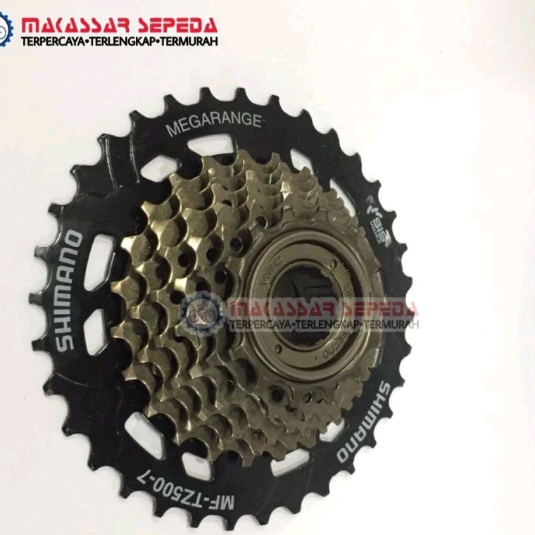 SPROCKET 7 SPEED SHIMANO MEGARANGE 14-34T TIPE DRAT/ULIR