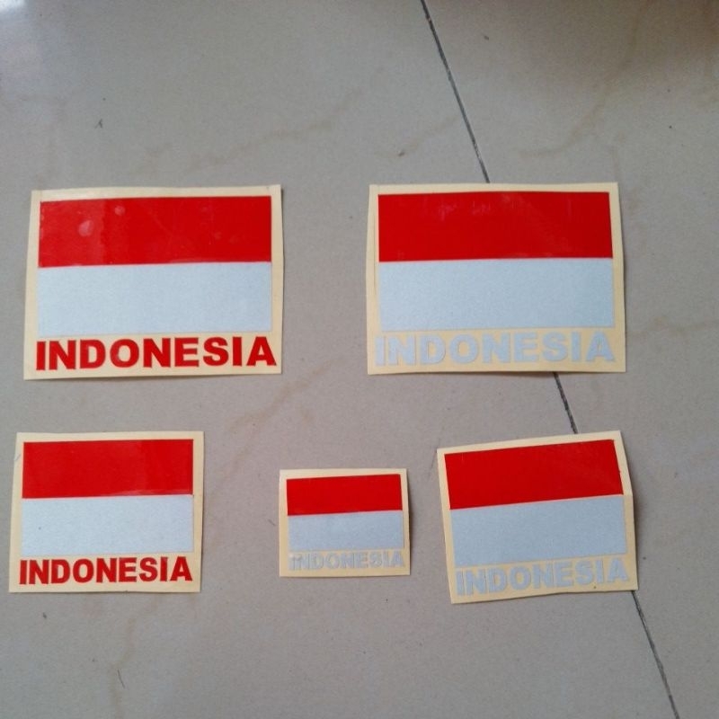 

stiker cutting bendera indonesia indonesia