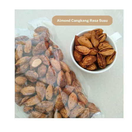 

Kacang Almond Panggang Kulit Susu Roasted Shell 500 gr - Selma