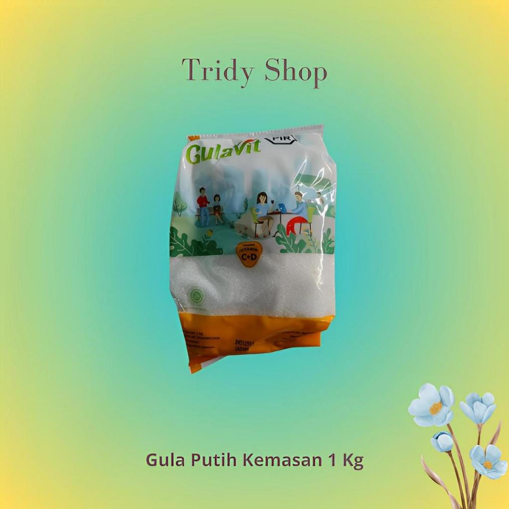 

Gulavit gula pasir putih kemasan 1 kg gula tebu