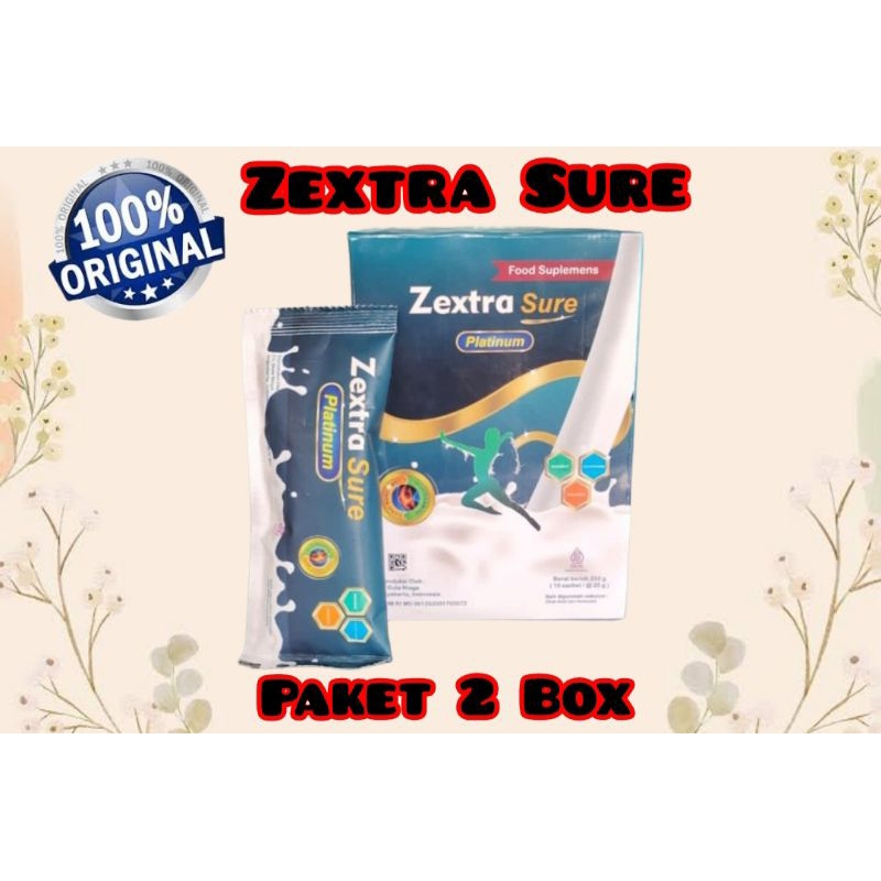 

2 Box Zextra Sure Asli Susu Terbaik Mengatasi Tulang dan Sendi