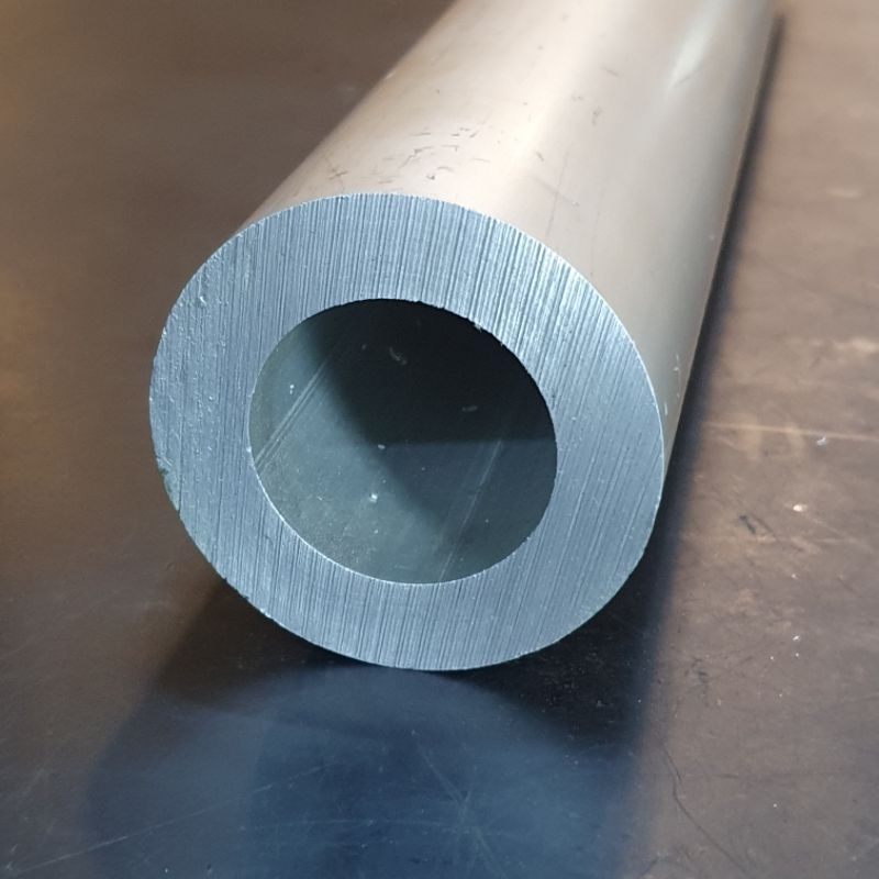 Pipa Alumunium / Aluminium 6063 OD 63 .5 mm x ID 38.1 mm Tebal 12.7 mm Harga panjang per 10 cm • 15 