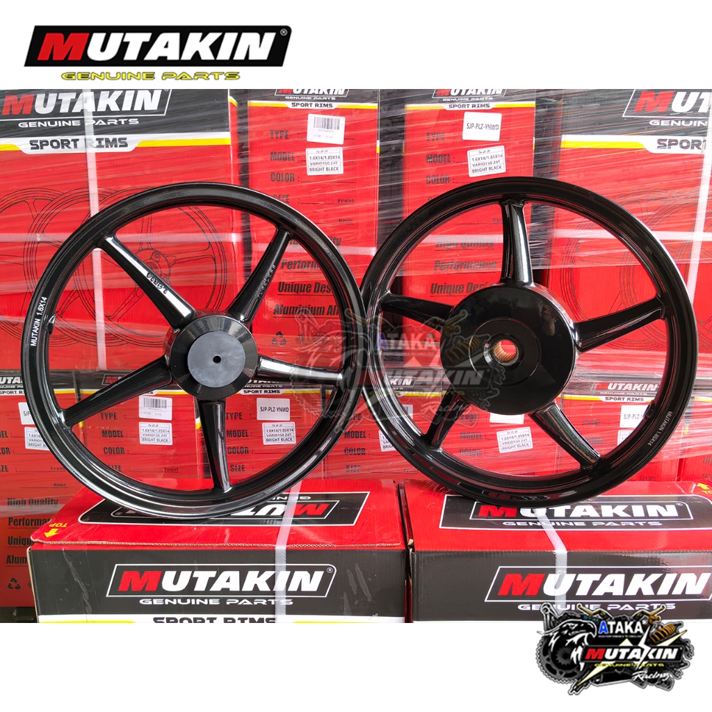 MUTAKIN sp 522 racing velg ring 14 ring 17 pelek vario 125 150 old new beat Esp F1 Pop street genio 