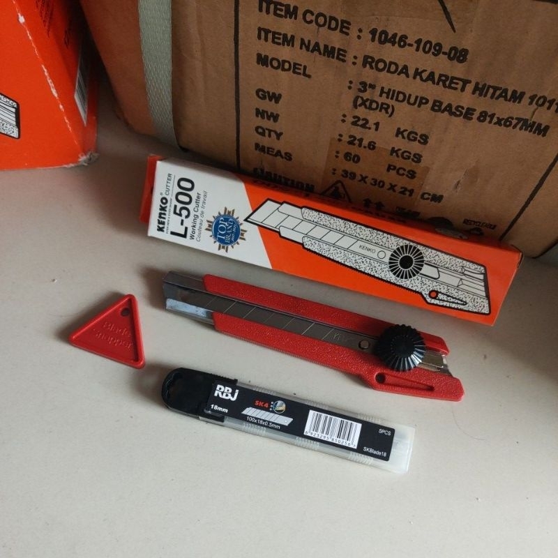 

Paket alat cutter KENKO L-500 + isi cutter RBJ 18mm