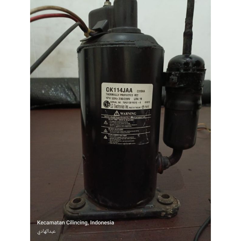 kompresor AC merk LG 1pk R22