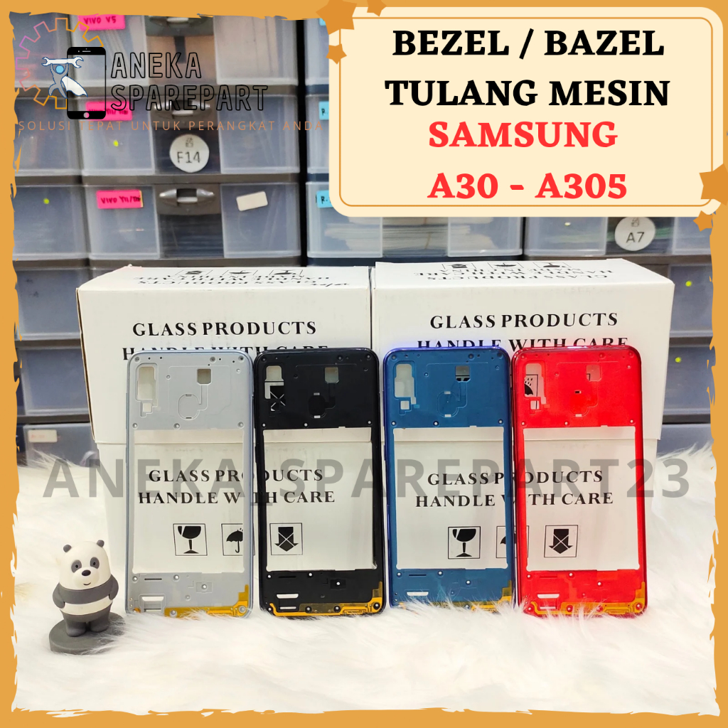 Bezzel Tulang Samping Samsung A30 /A305 / A305F BEZZEL BEZEL BAZEL TULANG MESIN TENGAH SAMSUNG A30 /