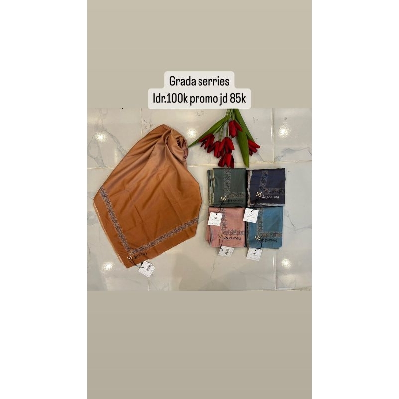hijab journey gradasi polos