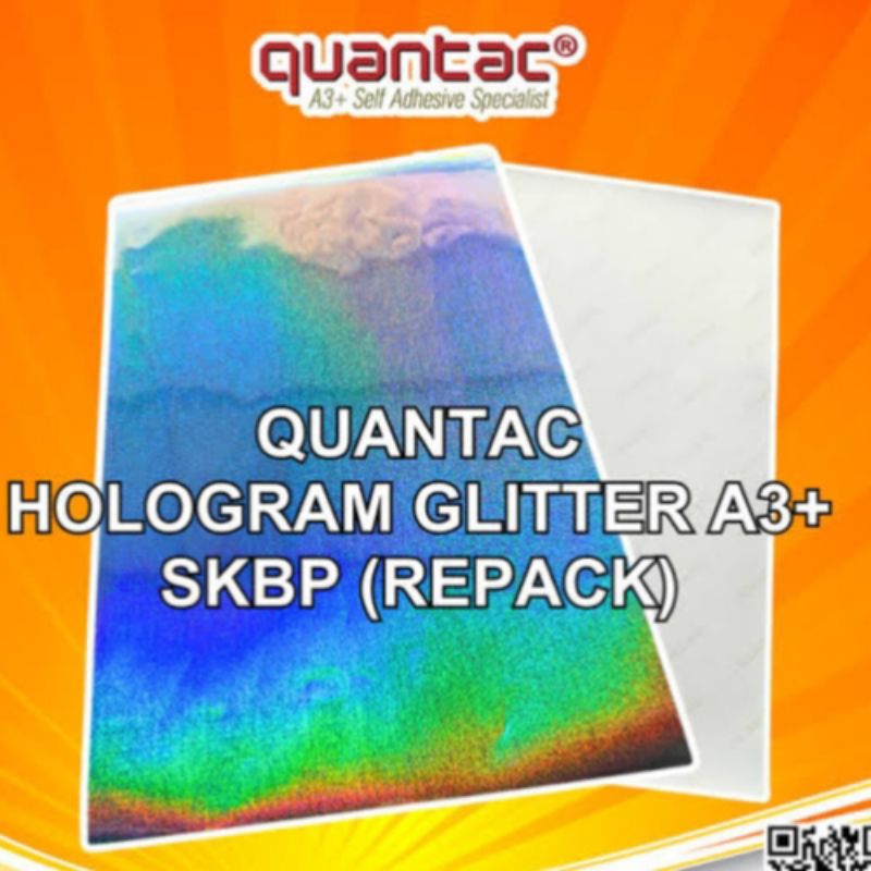 

Stiker glitter hologram A3+ Quantac harga /per lembar