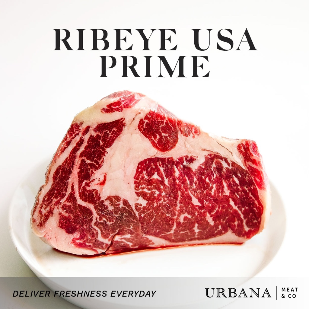 

Daging Sapi Ribeye USA Prime Ribeye, premium, import, fresh - Perfect Steak Dinner