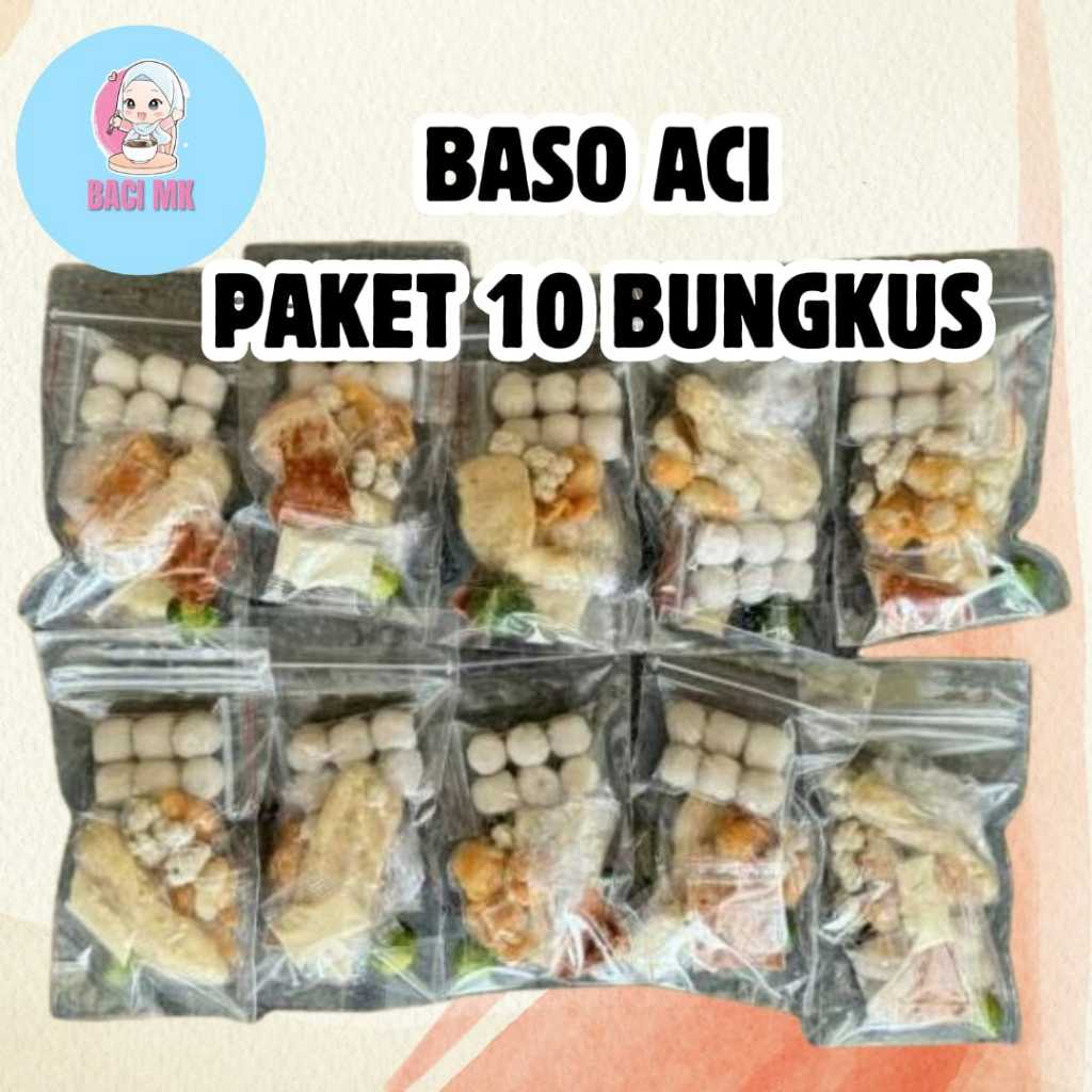 

[PAKET KELUARGA] BUNDLING 10 BUNGKUS BASO ACI INSTAN MK SNACK