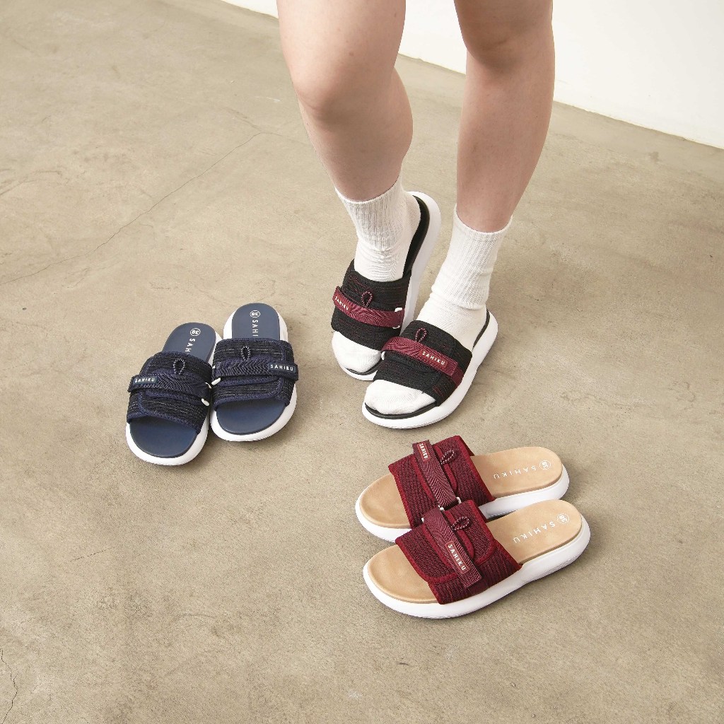 SAHIKU - Zea Sandal Casual || Sandal Slip On Wanita || Sandal Cewek Santai