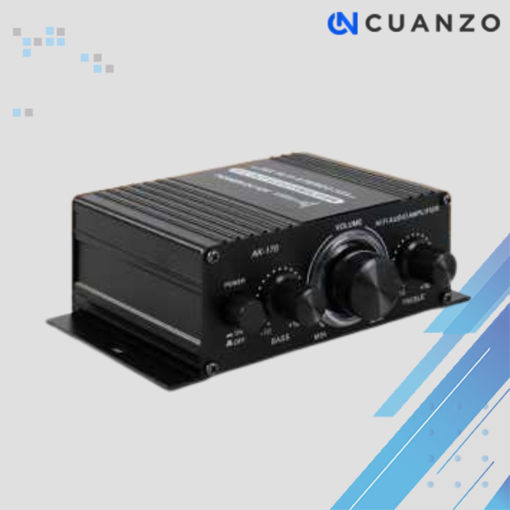 Hi-Fi Mini Stereo Car Amplifier Treble Bass Booster / Amplifier Mini Mobil Subwoofer Super Bass Powe