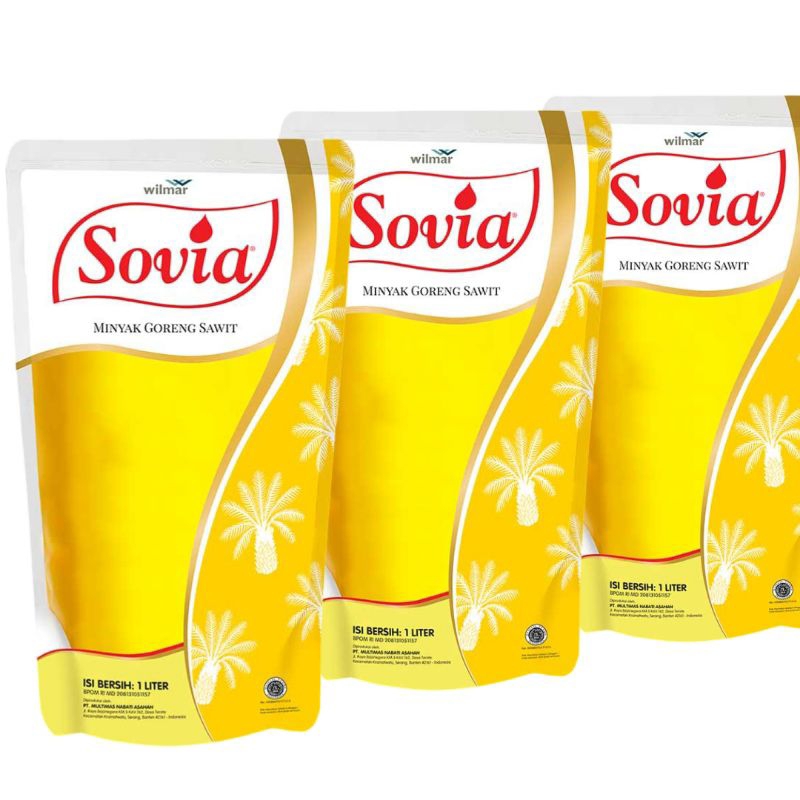 

Minyak goreng Sovia kemasan pouch 1 Liter