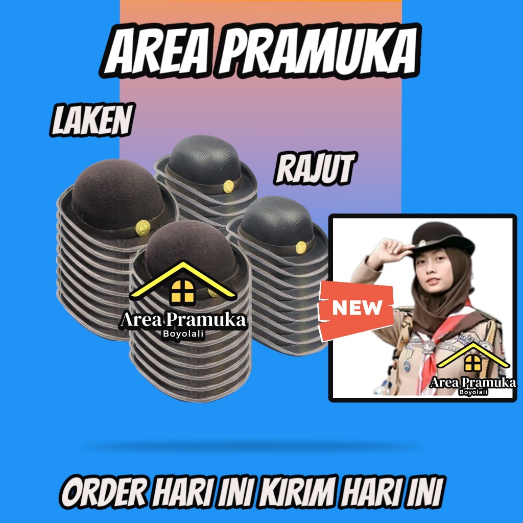 Grosir (20pcs) Topi Boni Pramuka