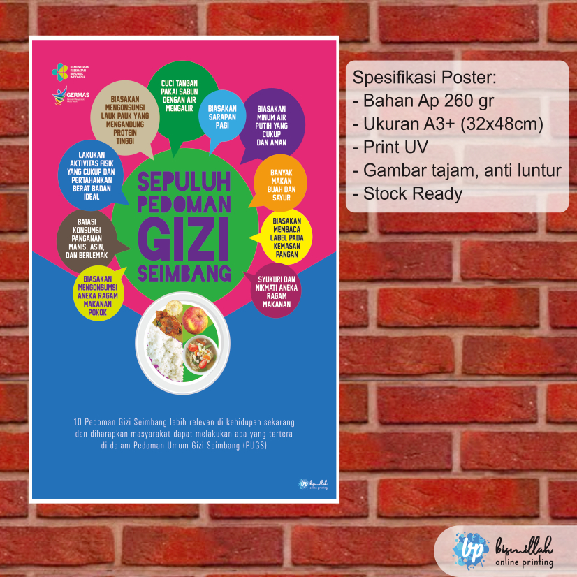 

Poster kesehatan gizi seimbang