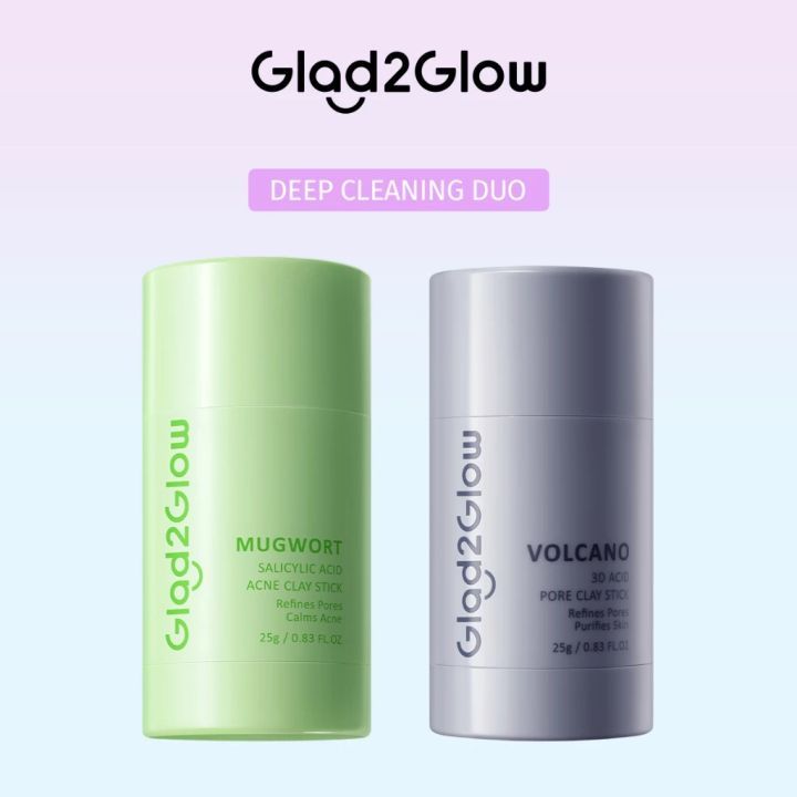 G2G GLAD2GLOW volcano clay mask stick / mugwort clay mask stick