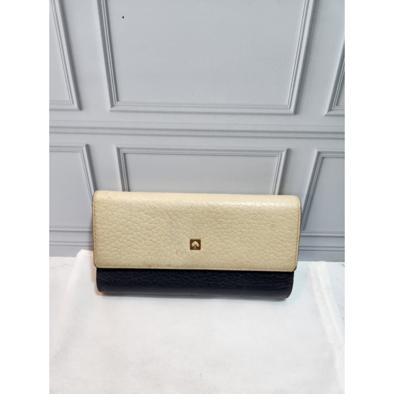 Dompet Kate Spade Two Tone Trifold Wallet Preloved