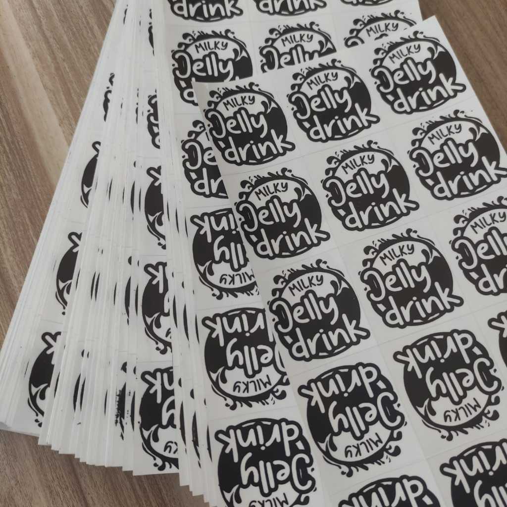 

Grosir 1000 pcs Stiker Kemasan Jelly Drink