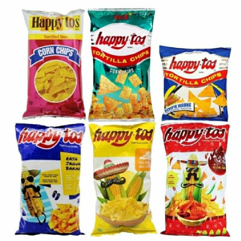 

HAPPYTOS TORTILA CHIPS MERAH / HAPPYTOS CORN CHIPS 160gr