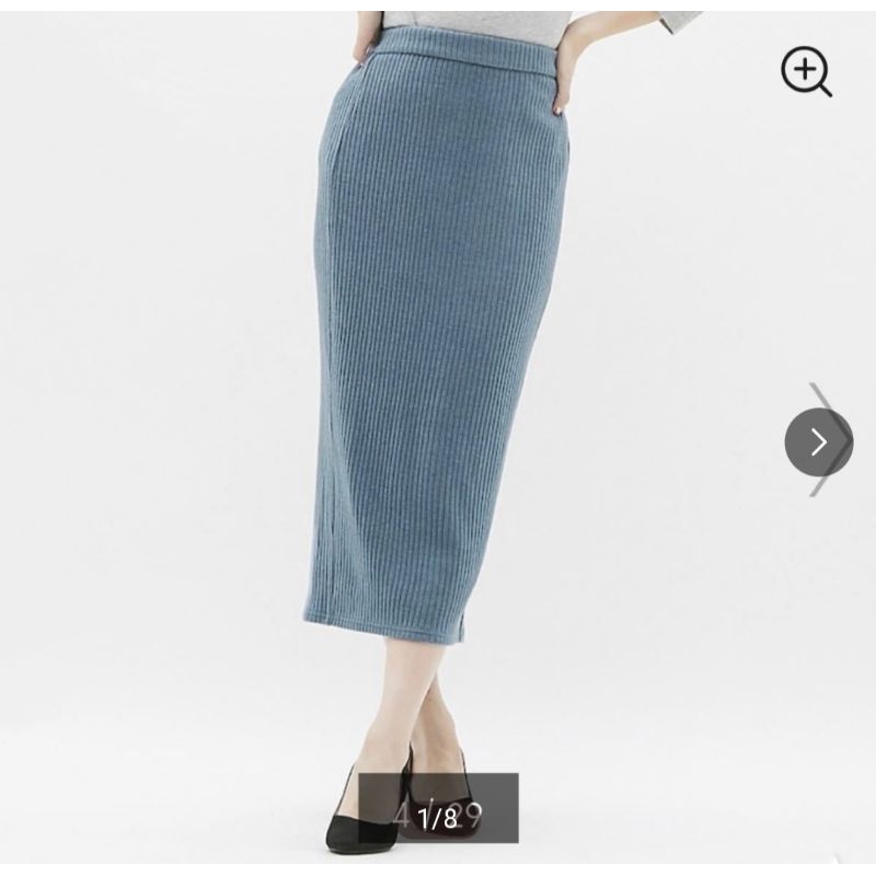 GU SPAN SKIRT IN BLUE DENIM