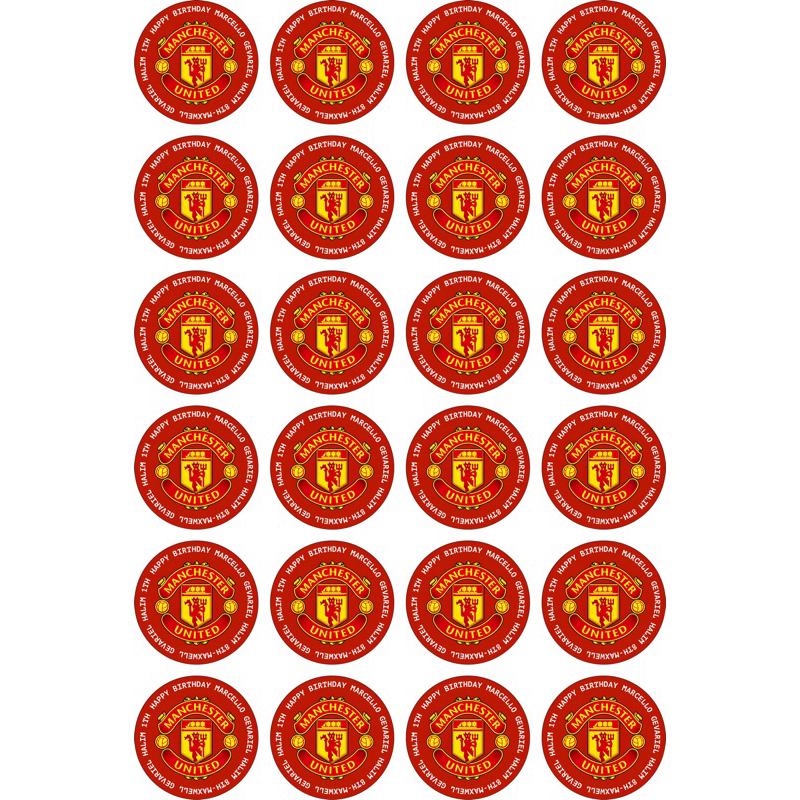 

(PRODUK PALING LARISSS) Custom stiker tema Mancester United
