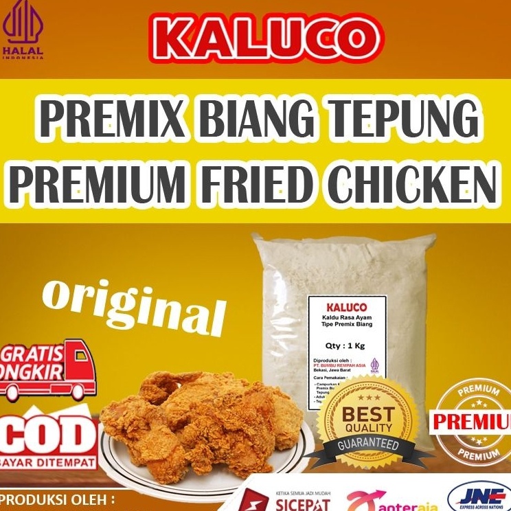 

Garansi Terbaik Tepung Premix Biang Fried Chicken Crispy Premium 1kg