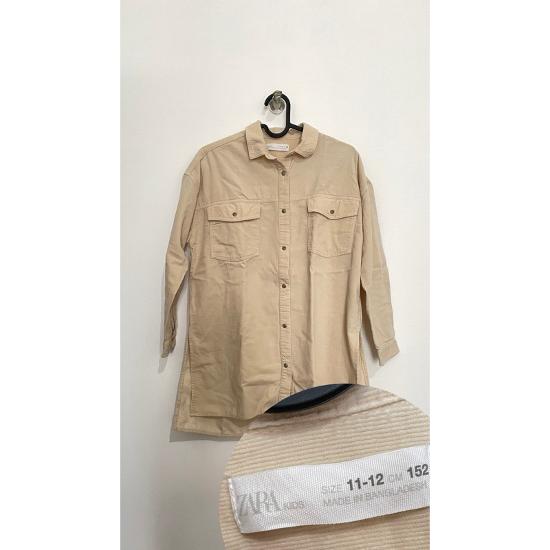 PRELOVED BRANDED ZARA kemeja corduroy kids wanita