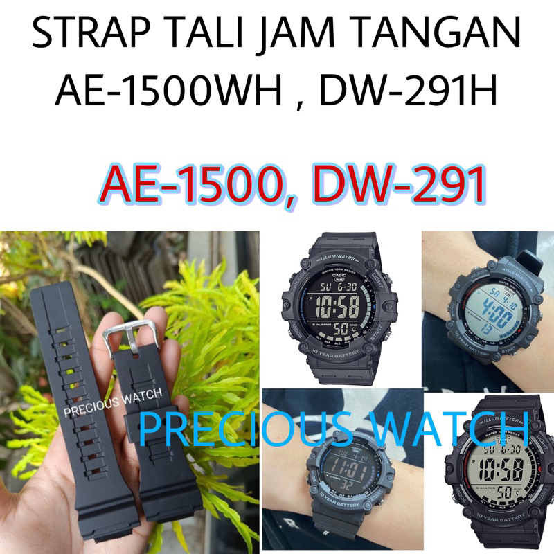 Tali Strap Casio AE-1500WH DW-291H W-737H AE1500WH DW291Ht