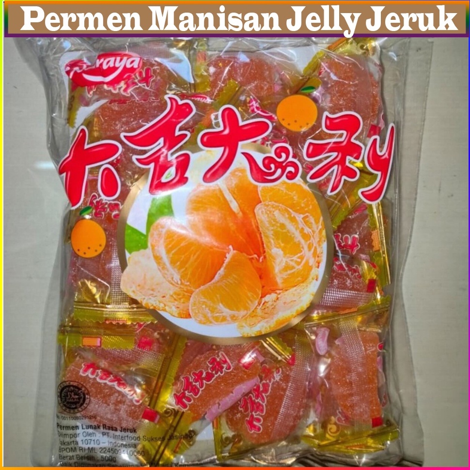 

Selalu Baru Permen Manisan Jelly Jeruk Jelly Hongmao Manisan Permen Jeli Rasa Jeruk Mandarin Orange Jelly Candy Halal Permen Lunak Rasa Jeruk 5gr Manisan Orange Jelly Can