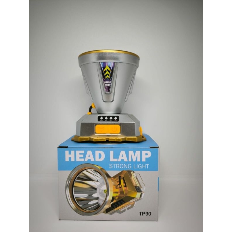 senter kepala super terang lampu depan tahan air sensor gerak senter super terang