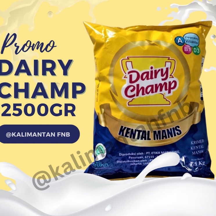 

Promo Menarik Susu Dairy Champ 25KG 25gr