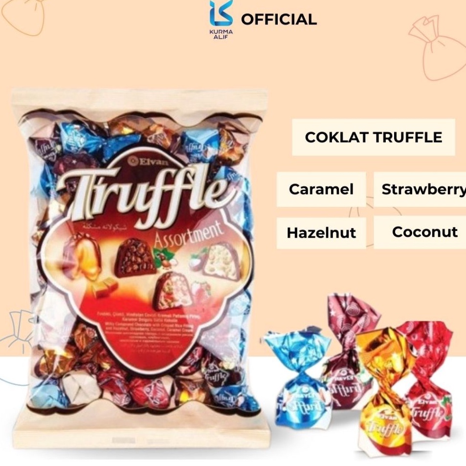 

Clearance sale Coklat Arab Truffle 1 Kg Coklat Turki Elvan Trufle Oleh Oleh Haji Umroh
