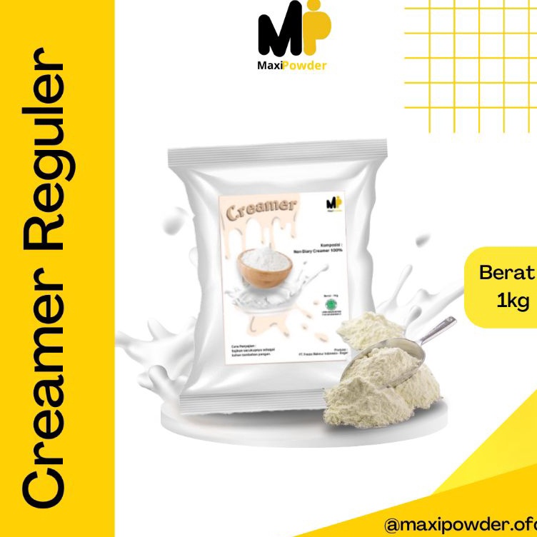 

Paket Ekslusif Creamer Reguler 1kg Bubuk Creamer Reguler Terlaris Non Dairy Creamer MaxiPowderBACA DESKRIPSI PRODUK