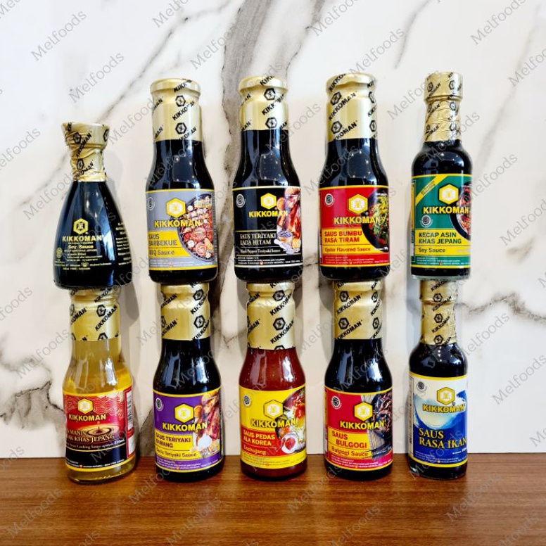 

Sale Oke SAUS KIKKOMAN ALL VARIANT 3 Gr SOY GOCHUJANG BULGOGI GARLIC TERIYAKI YAKINIKU BLACK PEPPER FISH OYSTER SAUCE SAOS