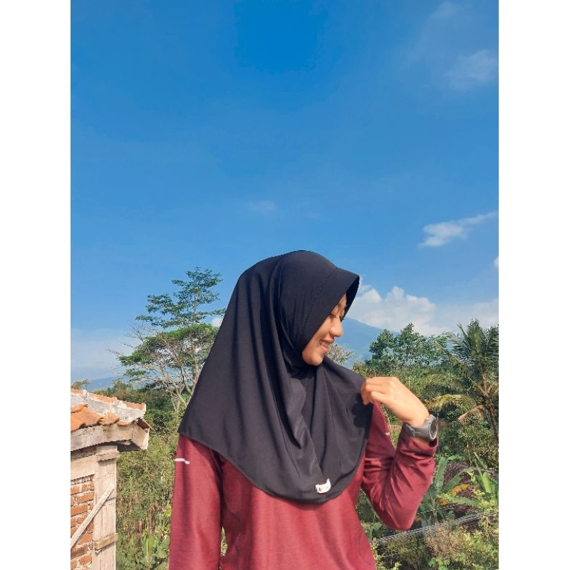Hijab non pet syar'i sport jersey /hijab olahraga