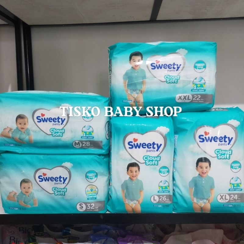 Sweety Silver Pants NBS40/S32/M28/L26/XL24/XXL22 Popok Celana & Perekat | Sweety Bronze Confort NBS4