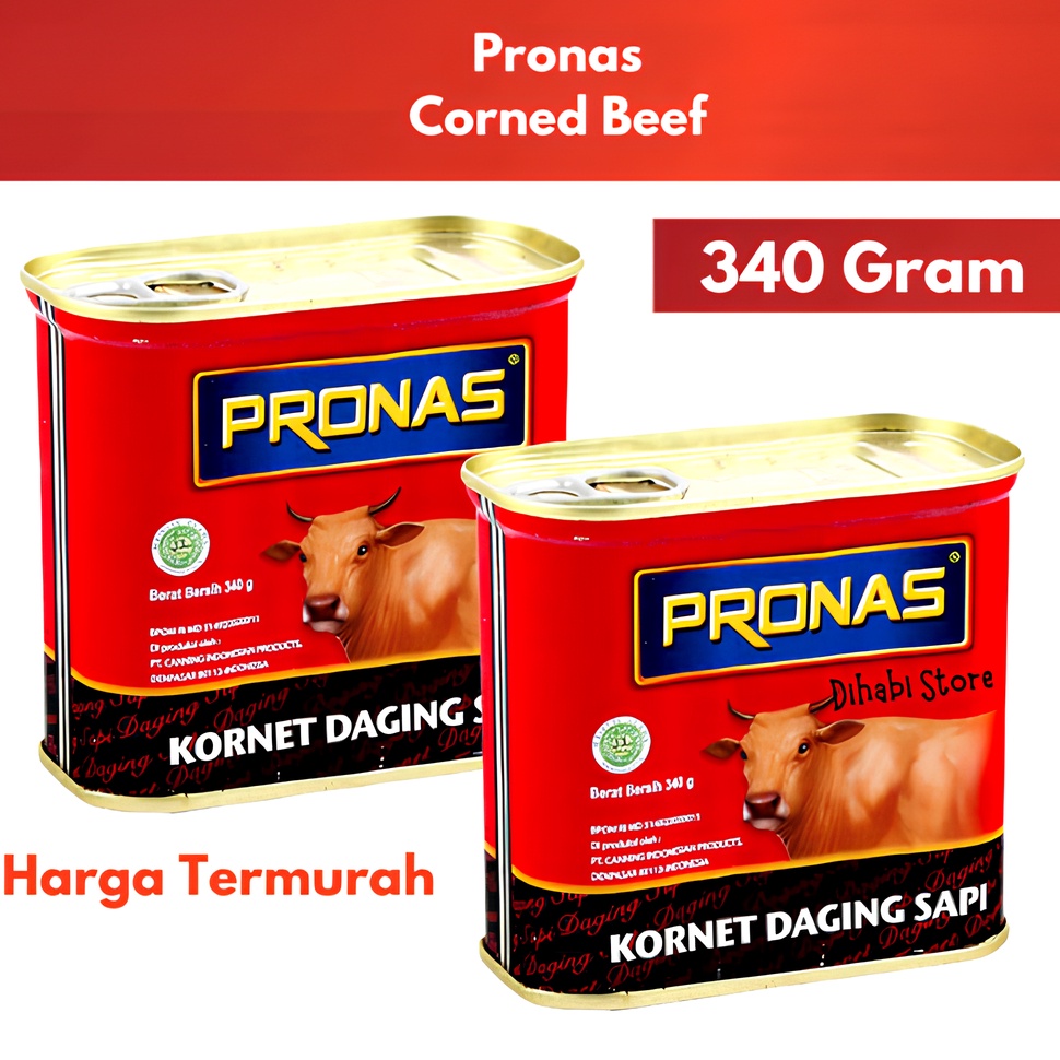 

Harga Khusus Pronas Corned Beef Kornet Daging Sapi 34 Gram