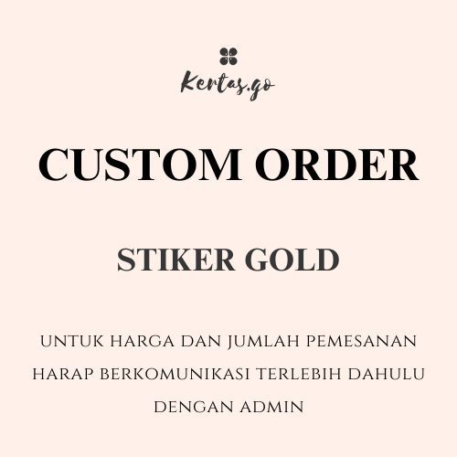 

KERTAS.GO - [CUSTOM STIKER GOLD] CUSTOM UKURAN STIKER GOLD BY REQUEST LABEL BISNIS KECIL USAHA SENDIRI TERMURAH TERLARIS