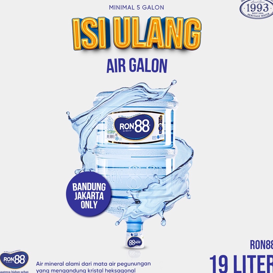 

Fresh Product Isi Ulang Air Galon Ron88 19 Liter