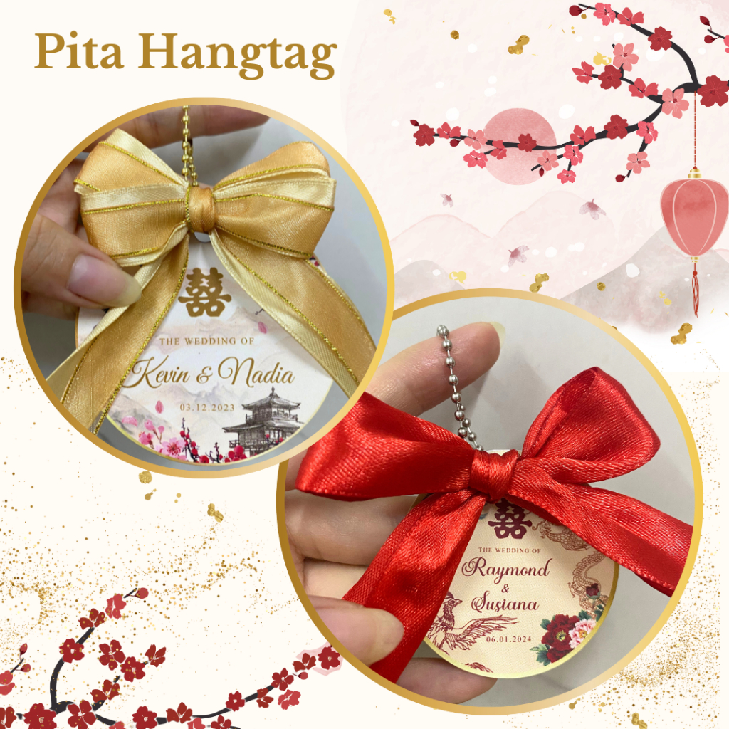 

Pita Hangtag Wedding / sangjit / Teapai / Tingjing / Lamaran